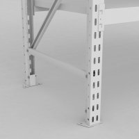 Grofachregal 2 Felder mit 96 Kunststoffboxen in Grau