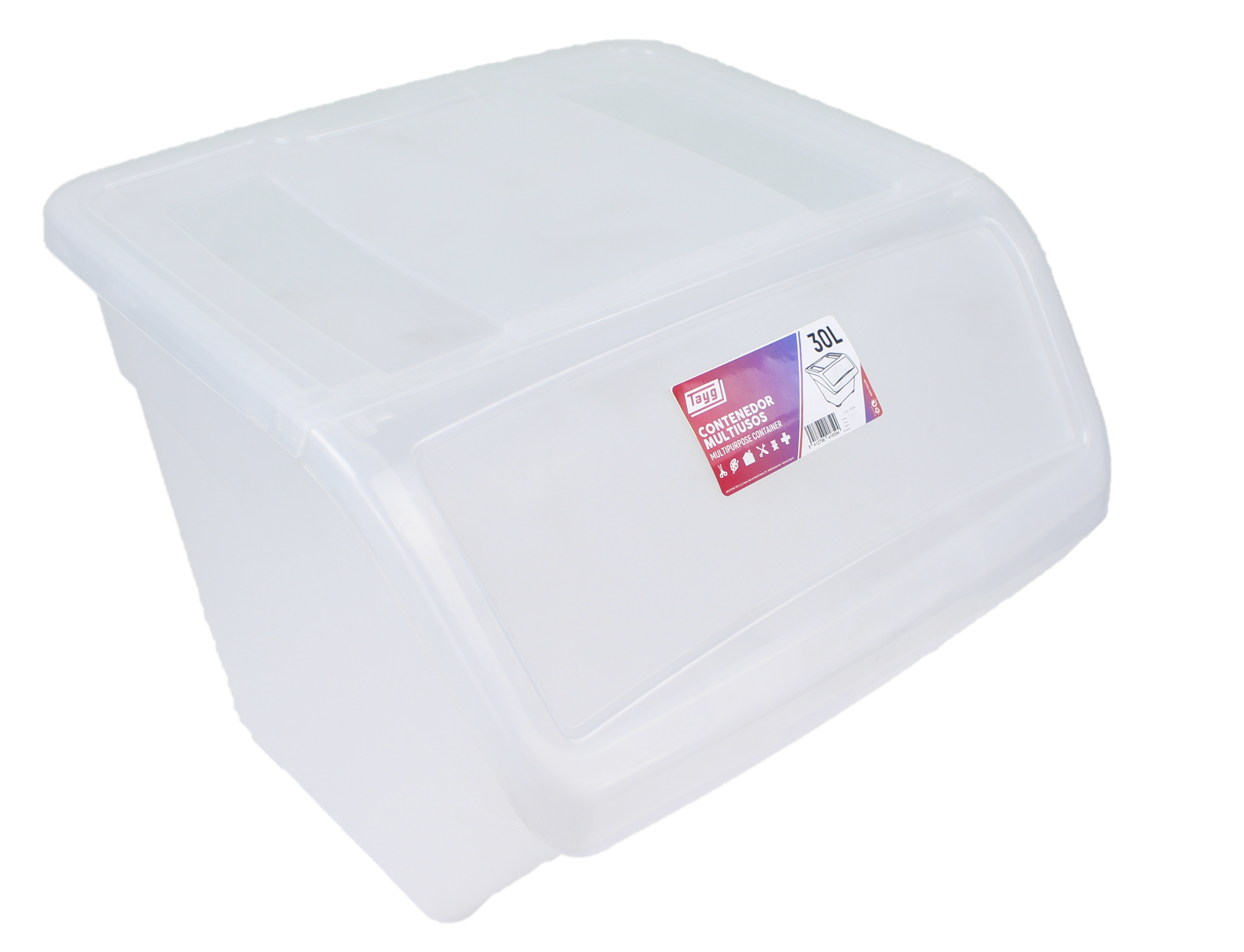  Plastlåda Multi 30 liter Transparent