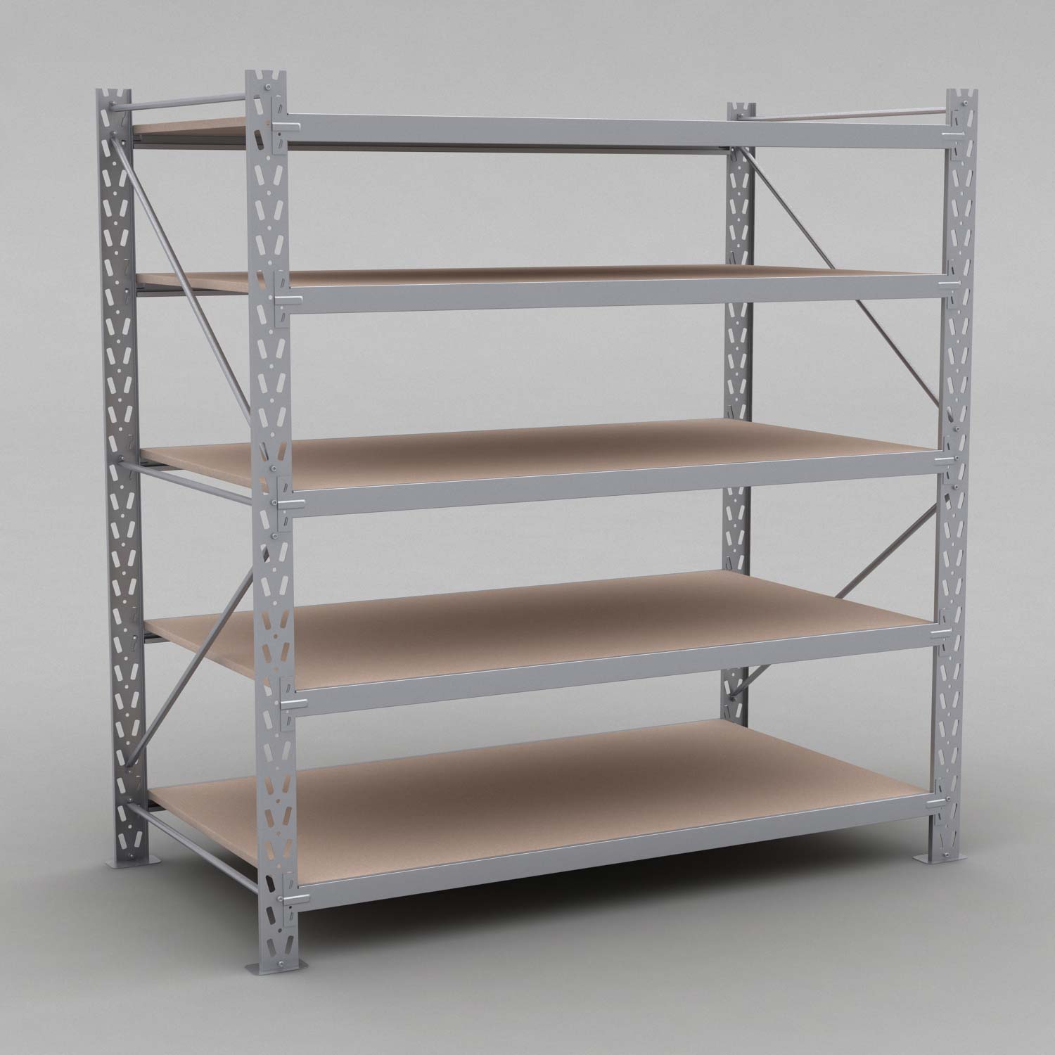  Lagerhyllor H: 200 D: 100 cm 5 hyllor