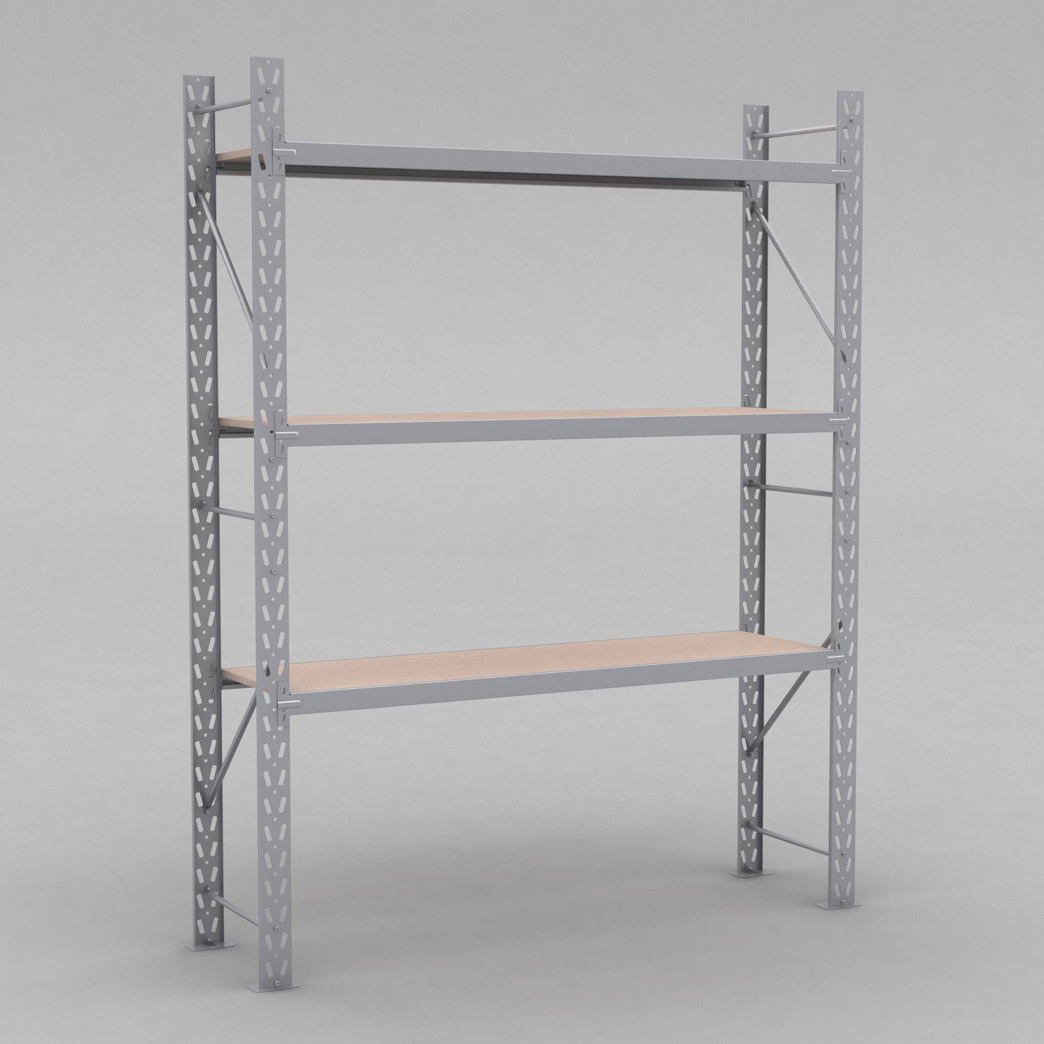  Lagerhylla H:250 D: 50 cm 3 hyllplan