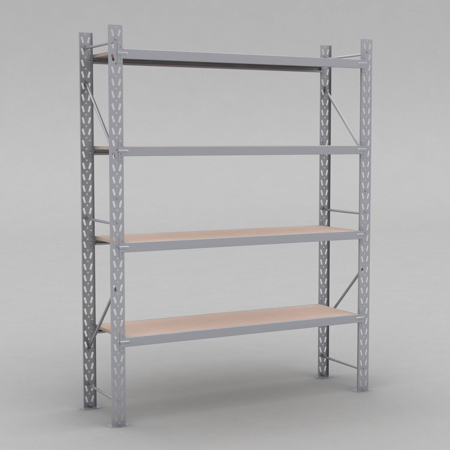  Lagerhylla H:250 D: 50 cm 4 hyllplan