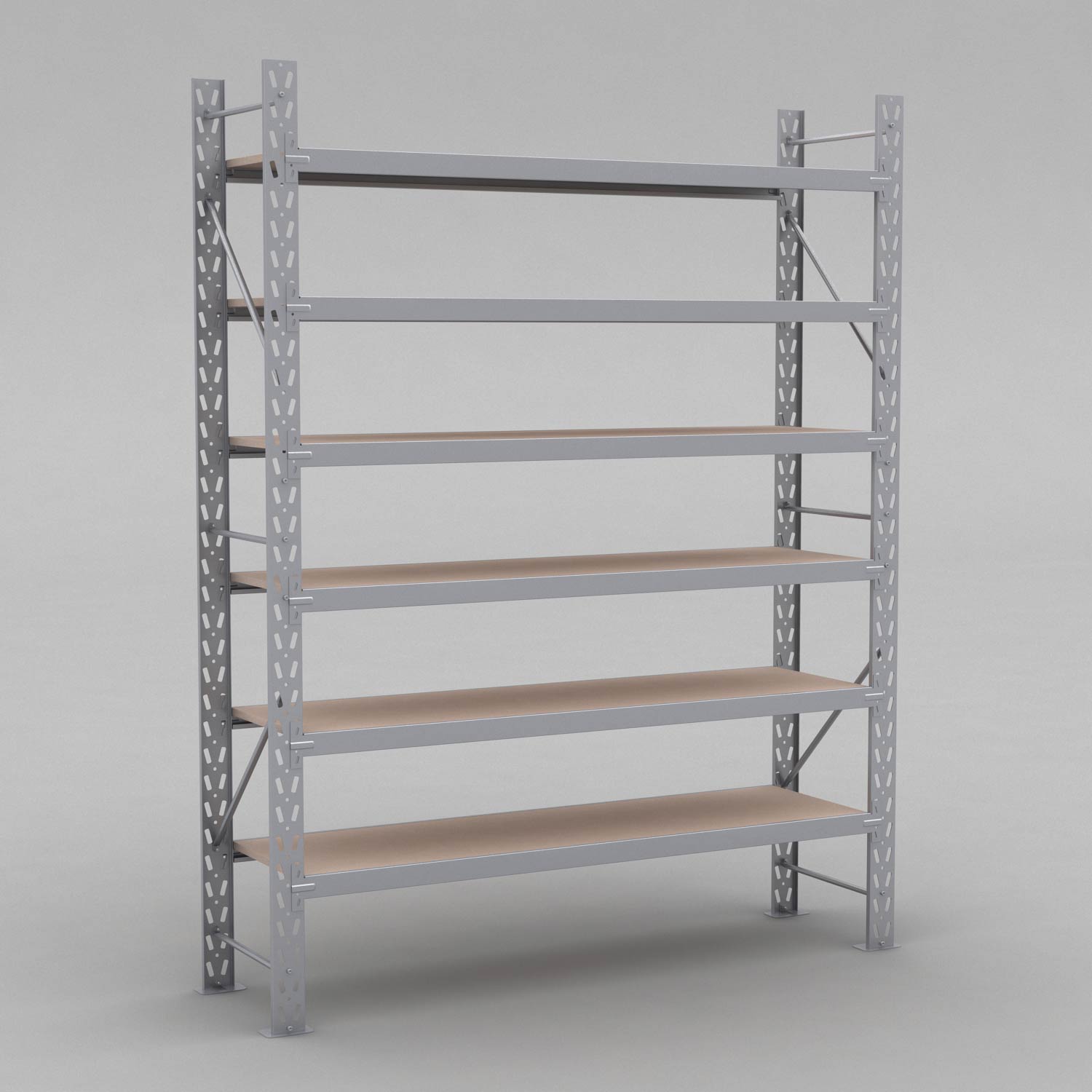  Lagerhylla H:250 D: 50 cm 6 hyllplan