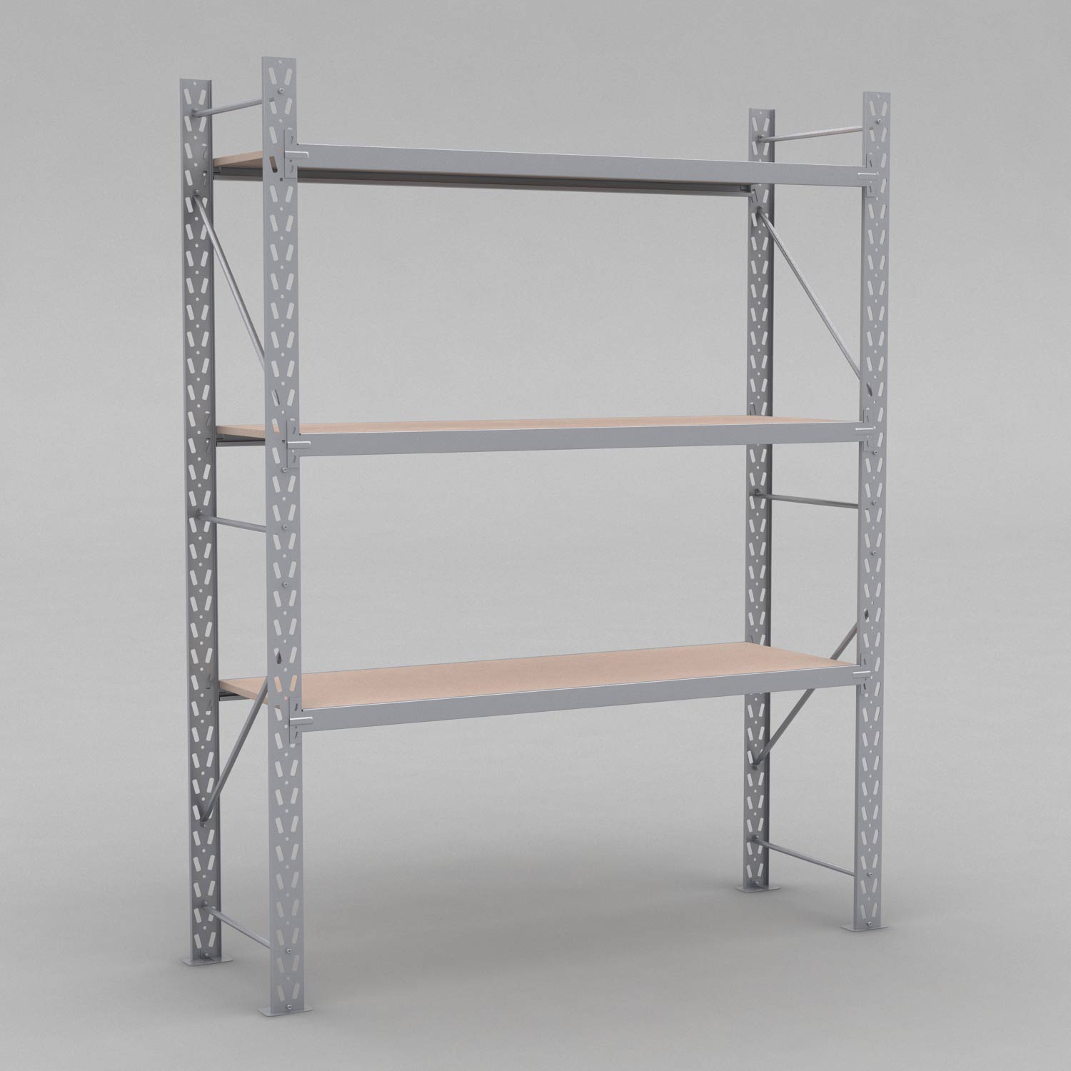  Lagerhylla H: 250 D: 60 cm 3 hyllplan