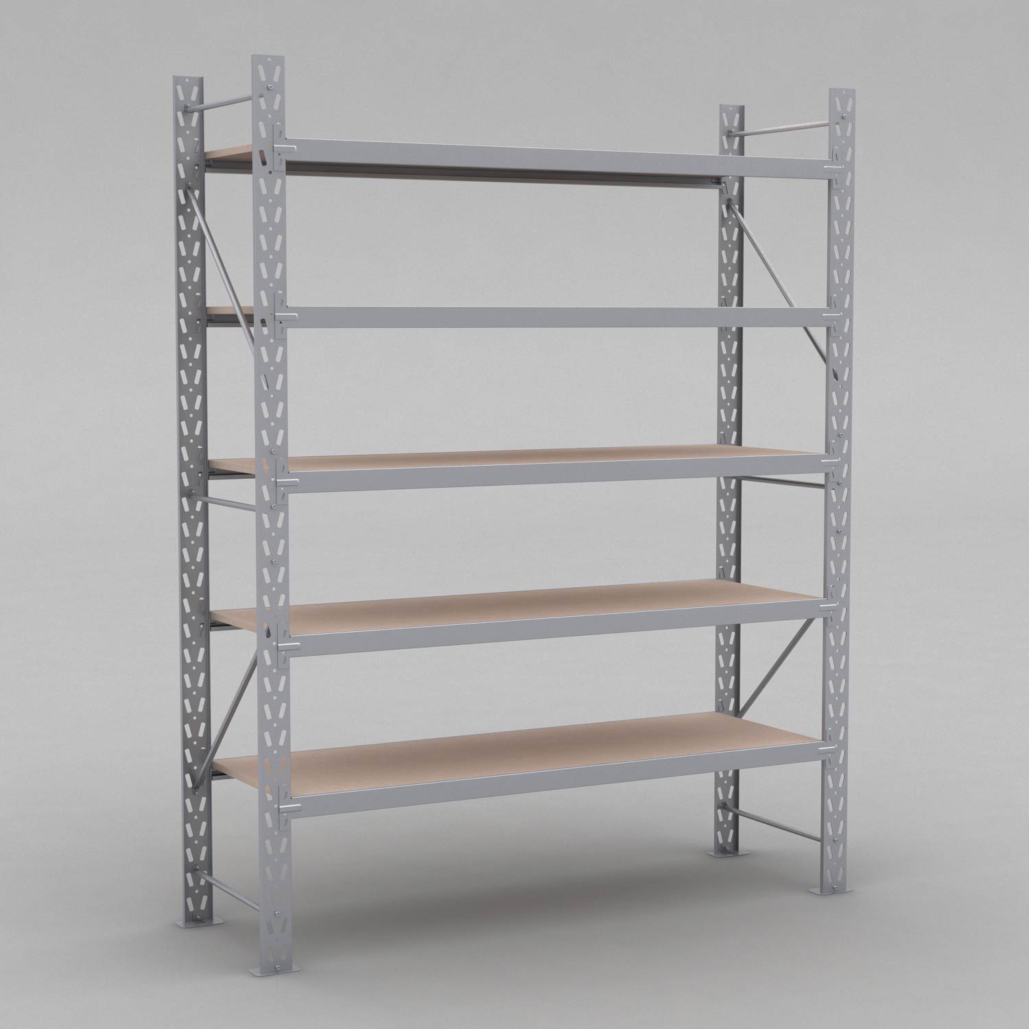 Lagerhylla H: 250 D: 60 cm 5 hyllplan