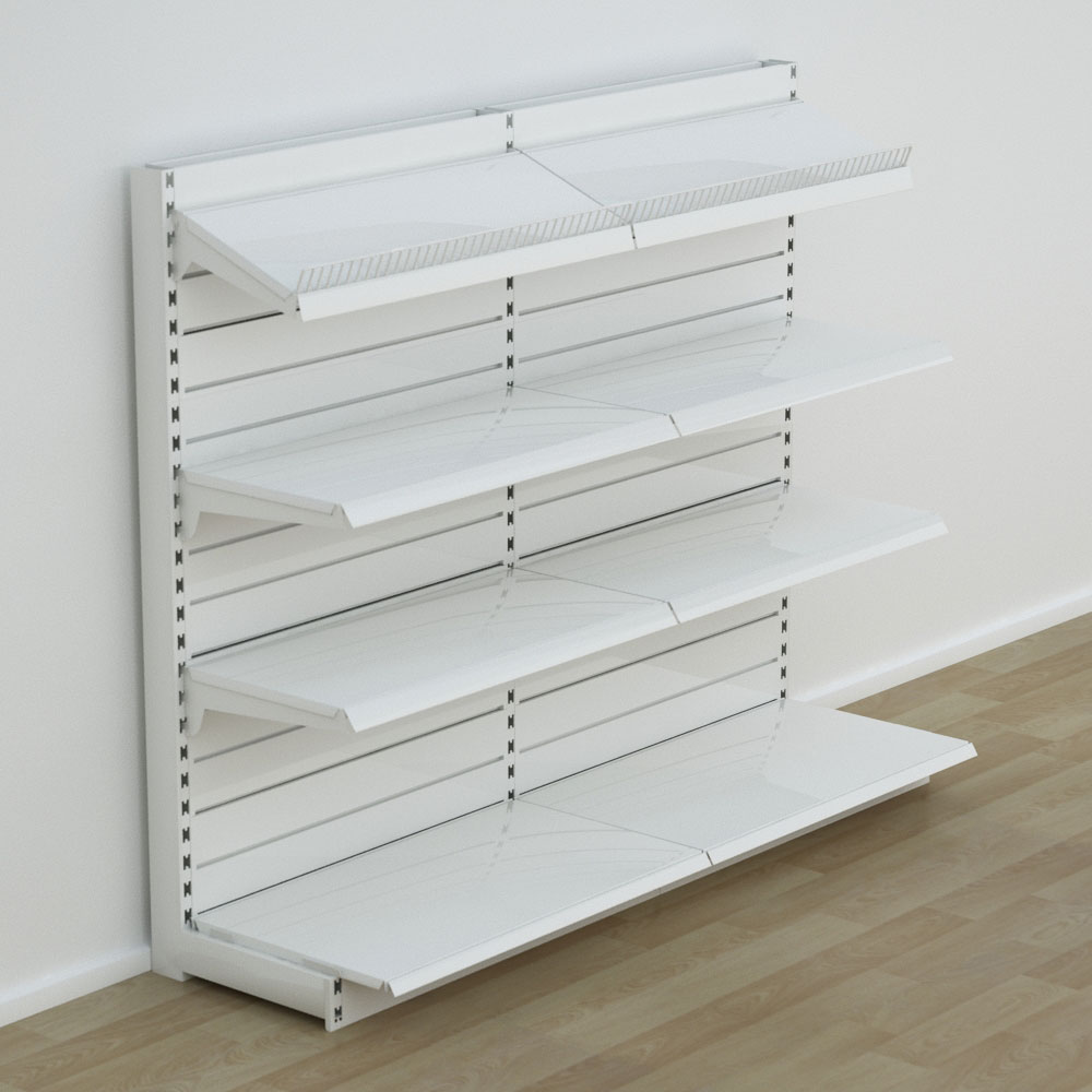 Hyllvägg med spårpanel