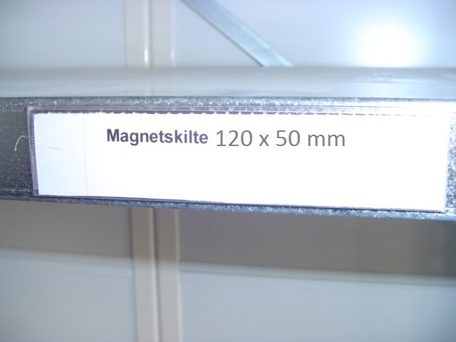  Magnetskylt till hyllförkant