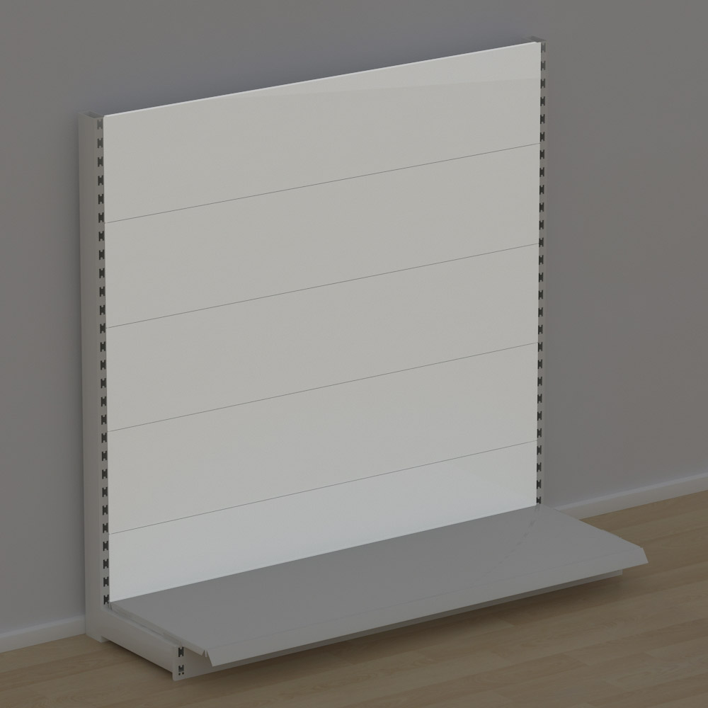  Platt bakpanel till butikshylla EBU