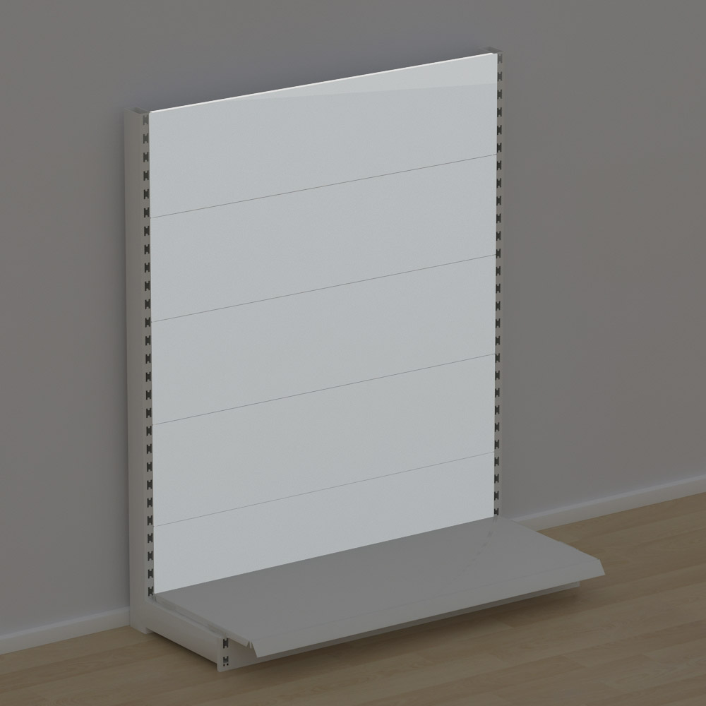  Platt bakpanel till butikshylla EBU