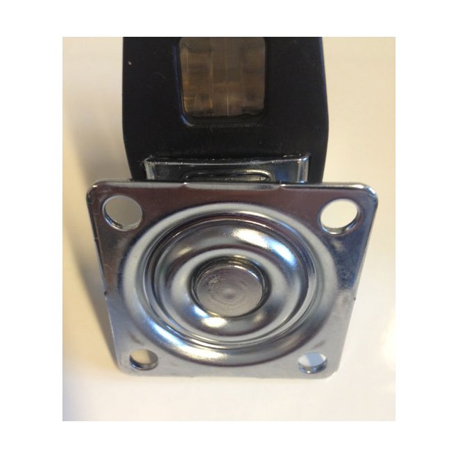 (Restverkäufe) Transportrollen mit Bremse Weiß Transparent