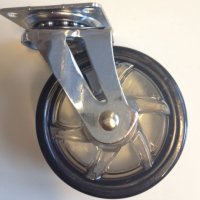 (Restverkufe) Transportrollen Schwarz Transparent