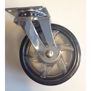 (Restverkufe) Transportrollen Schwarz Transparent