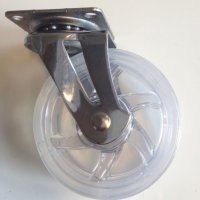 (Restverkufe) Transportrollen Wei Transparent