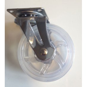 (Restverkufe) Transportrollen Wei Transparent