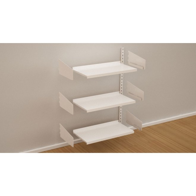 Wandregal-Anbaufeld mit 3 Fachböden