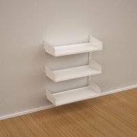 Wandregal-Anbaufeld mit 3 Fachbden