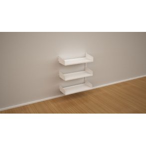 Wandregal-Anbaufeld mit 3 Fachbden