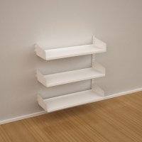 Wandregal-Anbaufeld mit 3 Fachböden