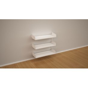 Wandregal-Anbaufeld mit 3 Fachböden