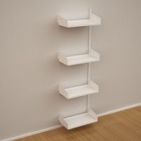 Wandregal-Anbaufeld mit 4 Fachböden