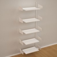 Wandregal-Anbaufeld mit 5 Fachböden