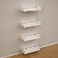 Wandregal-Anbaufeld mit 4 Fachbden