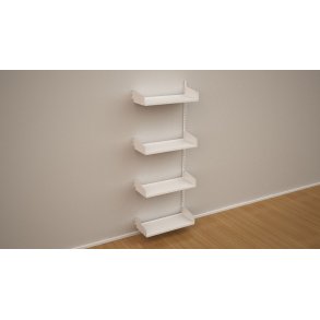 Wandregal-Anbaufeld mit 4 Fachbden