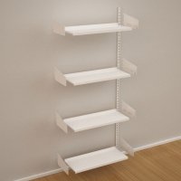 Wandregal-Anbaufeld mit 4 Fachbden