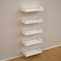 Wandregal-Anbaufeld mit 5 Fachbden