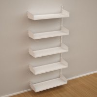 Wandregal-Anbaufeld mit 5 Fachböden