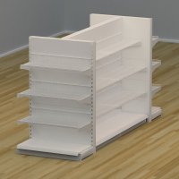 Butiksreol 4 sidet med trdhylder