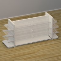 Butiksreol 4 sidet med trdhylder