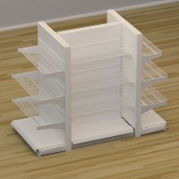 Butiksreol 4-sidet med trdhylder