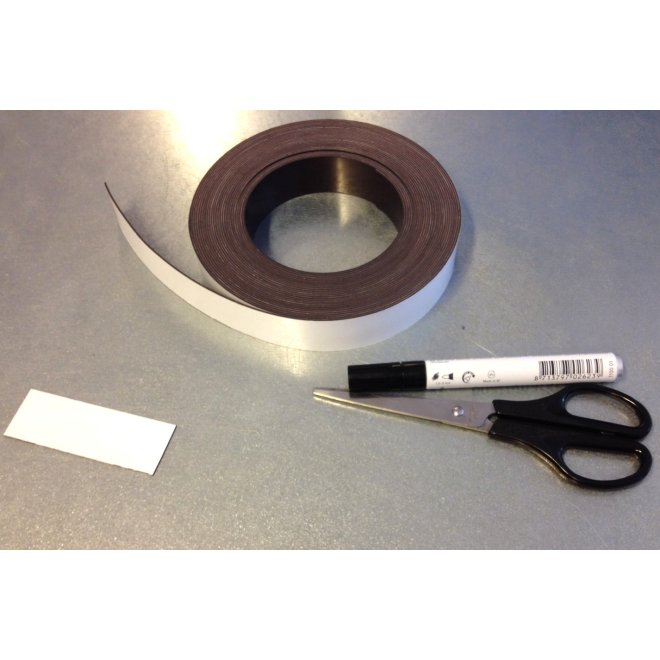 Magnetband till hyllfrkant