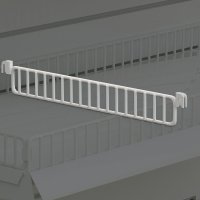 Metalhylde til butiksreol midtopdeler