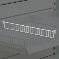 Metalhylde til butiksreol midtopdeler