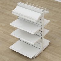 Butiksreol dobbeltsidet med rillepanel