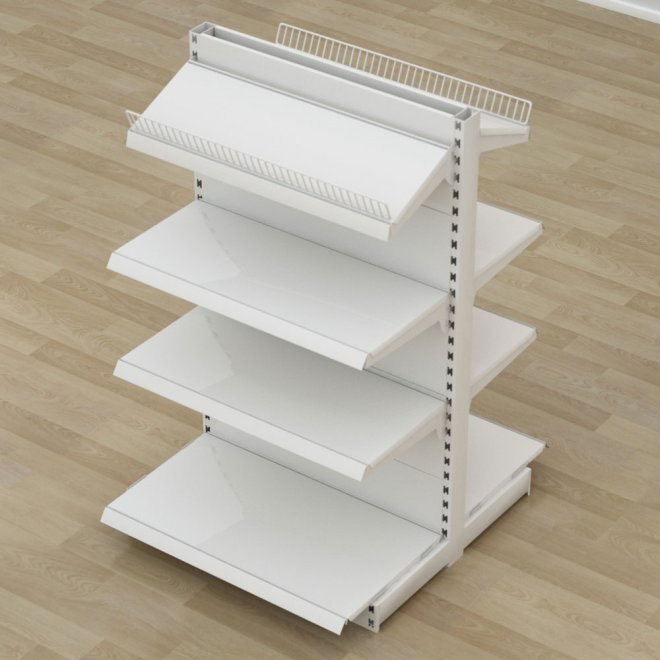 Butiksreol dobbeltsidet