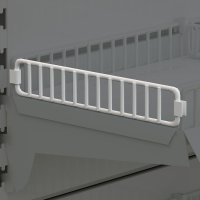 Hyldeafslutning til metalhylde i trd