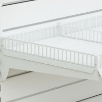 Hyldeafslutning til metalhylde i trd