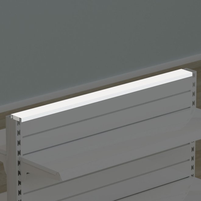 Topafdkning til butiksreol