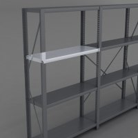 Stahlfachboden fr Stahlregal inkl. 4 Bodentrger