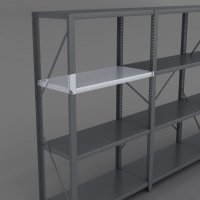 Stahlfachboden fr Stahlregal inkl. 4 Bodentrger