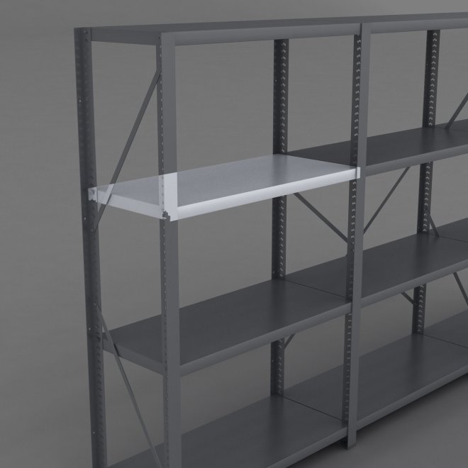 Stahlfachboden fr Stahlregal inkl. 4 Bodentrger