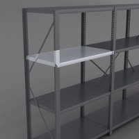 Stlhyllplan till stlhylla inkl. 4 Stlhyllbrare L: 90 x D: 50 cm