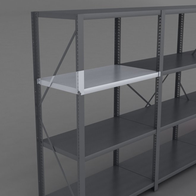 Stlhyllplan till stlhylla inkl. 4 Stlhyllbrare L: 90 x D: 50 cm