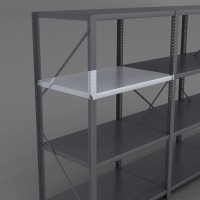 Stahlfachboden fr Stahlregal inkl. 4 Bodentrger