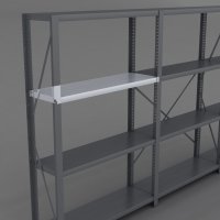 Stlhyllplan till stlhylla inkl. 4 stlhyllbrare L: 100 x D: 30 cm