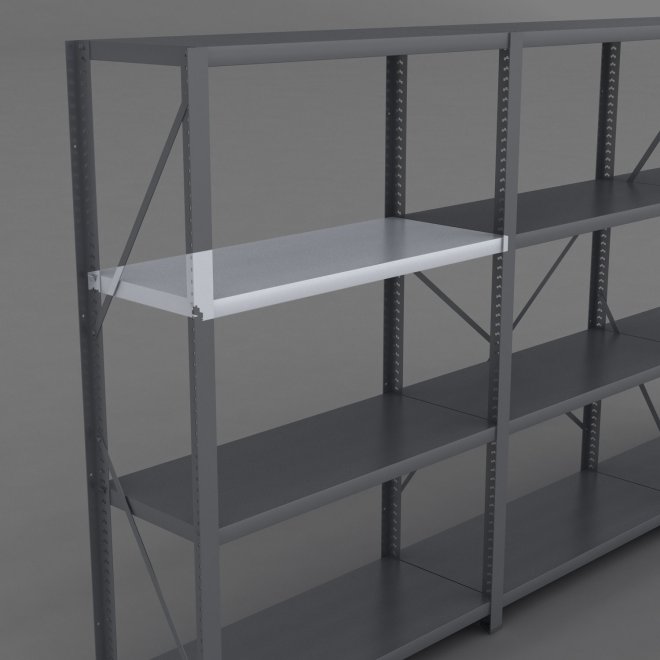 Stlhyllplan till stlhylla inkl. 4 Stlhyllbrare L: 100 x D: 40 cm