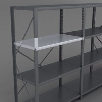 Stlhyllplan till stlhylla inkl. 4 Stlhyllbrare L: 100 x D: 50 cm