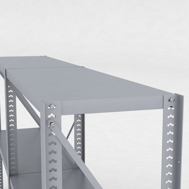 Stlhylla H: 200 x L: 205 x D: 40 cm